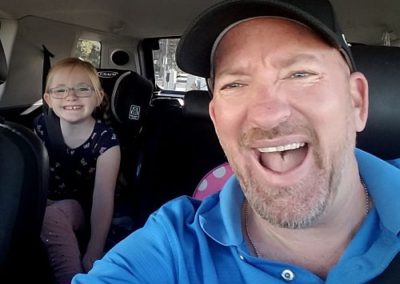 Mike Murphy making his daughter laugh being a silly daddy